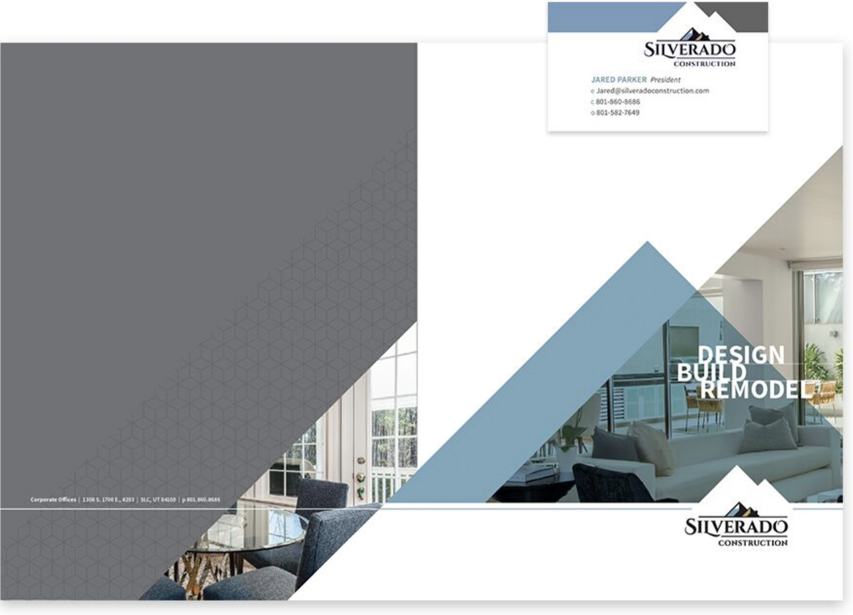 Silverado Construction Business Card with Fox Marketing Advisors